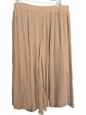 MarlaWynne Wynne Layers Pleated Cropped Palazzo Pants XL Petite XLP